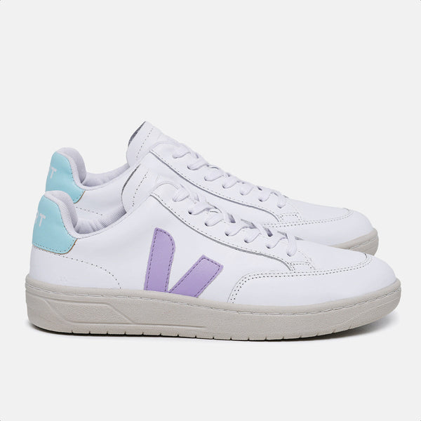 Tênis V-12 Leather White Acqua Lilac